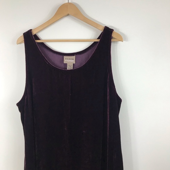 Eileen Fisher Dresses & Skirts - EILEEN FISHER | Burgundy Velvet Maxi Tank Dress Eileen Fisher Dresses & Skirts - EILEEN FISHER | Burgundy Velvet Maxi Tank Dress